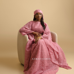 Zamani Textured Boubou & Silk Slip